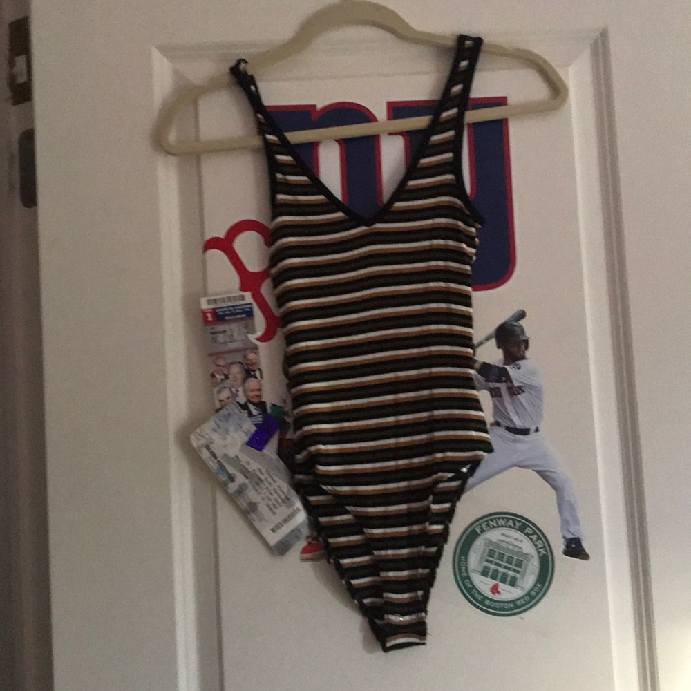 striped bodysuit